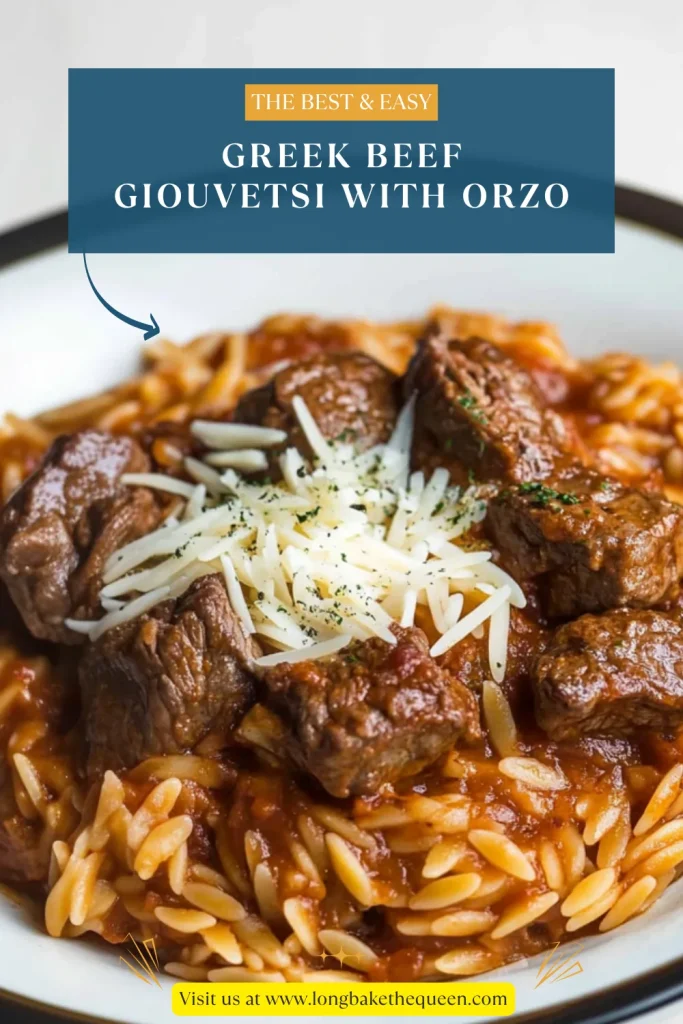 Greek Beef Giouvetsi With Orzo