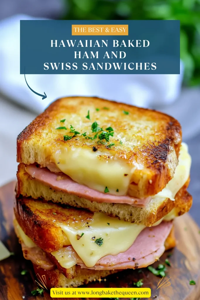 Hawaiian Baked Ham and Swiss Sandwiches