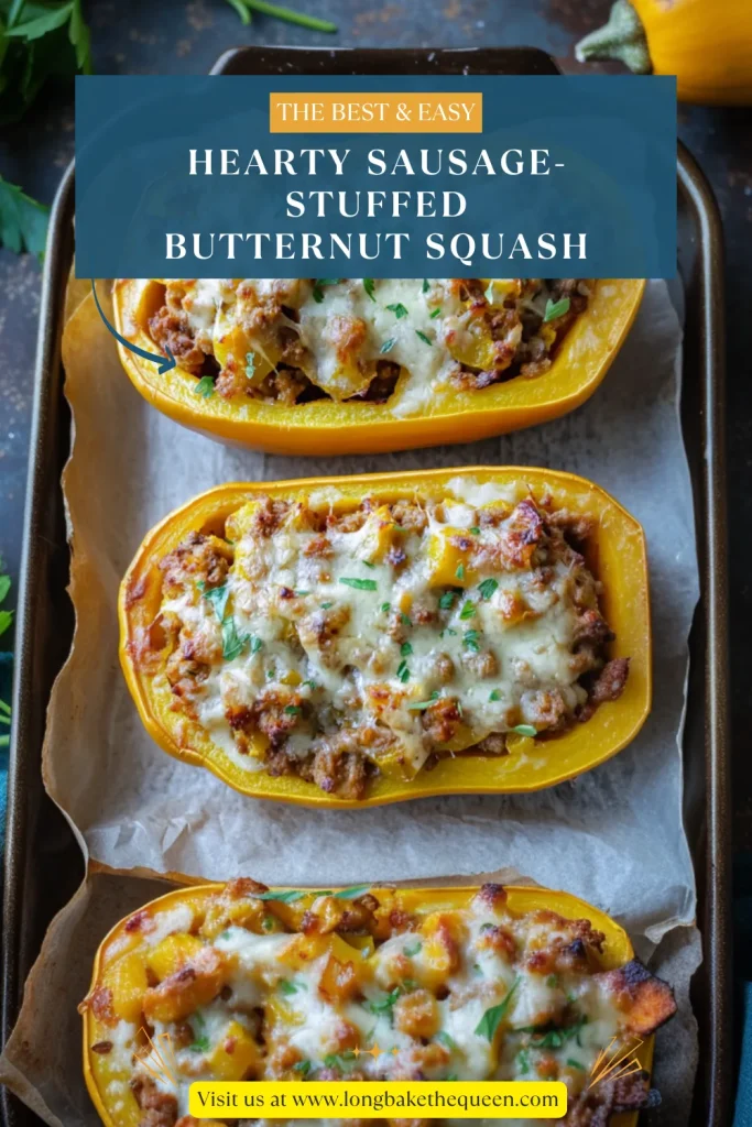 Hearty Sausage-Stuffed Butternut Squash