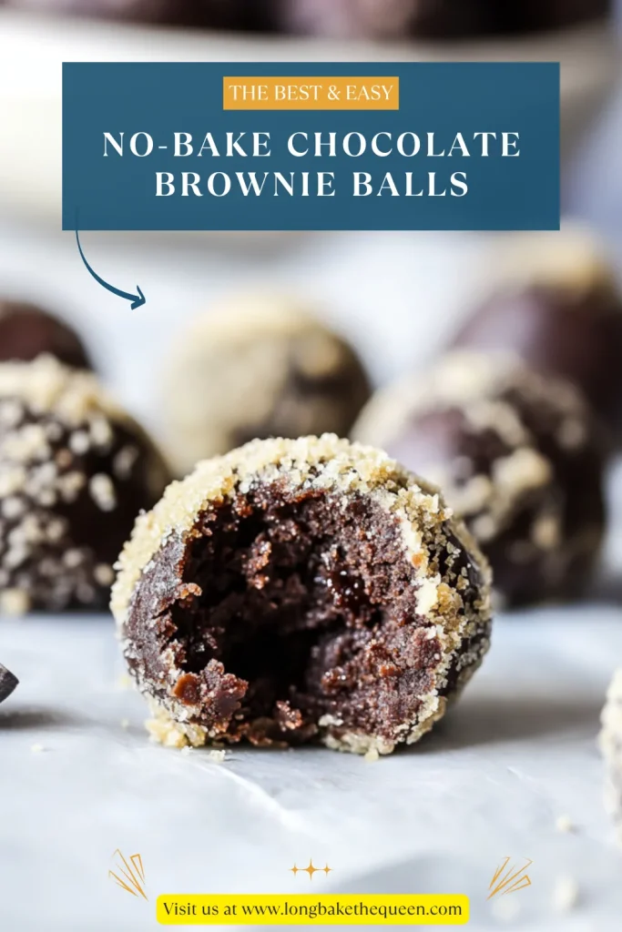 No-Bake Chocolate Brownie Balls