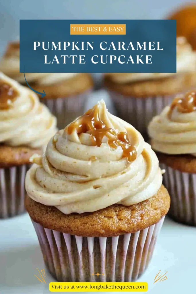 Pumpkin Caramel Latte Cupcake