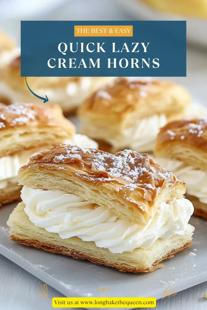 Quick Lazy Cream Horns