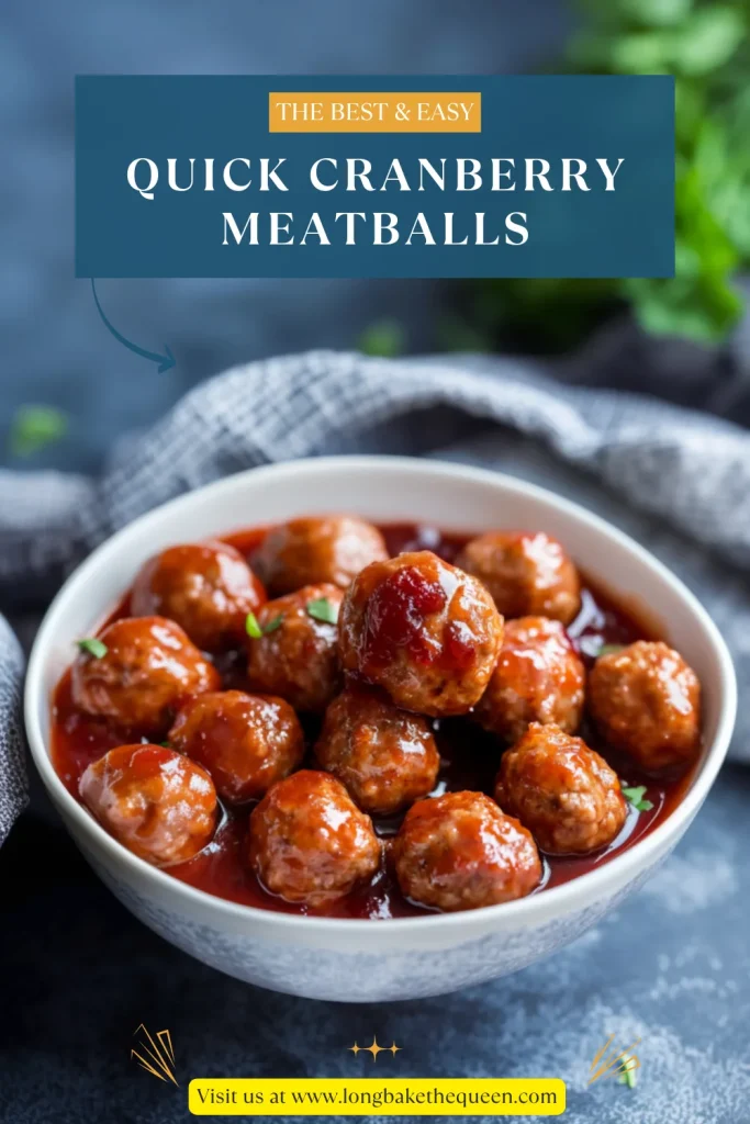 Quick and Easy Cranberry Meatballs