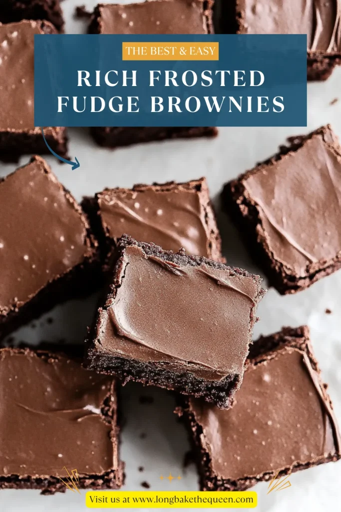 Rich Frosted Fudge Brownies