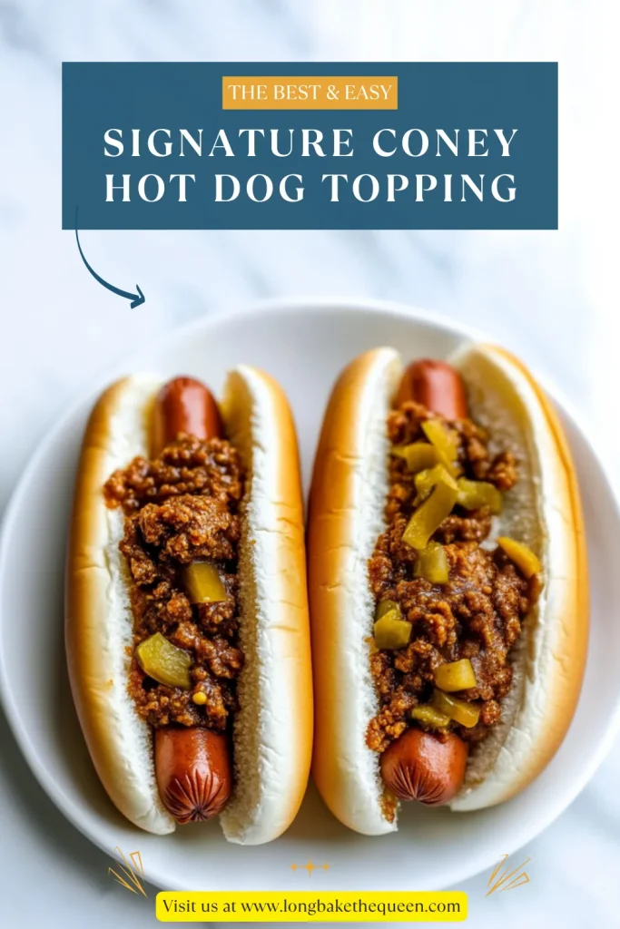 Signature Coney Hot Dog Topping