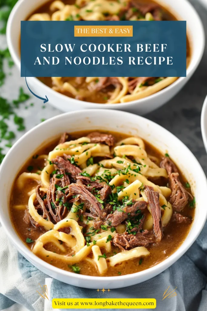 Slow Cooker Beef and Noodles Recipe
