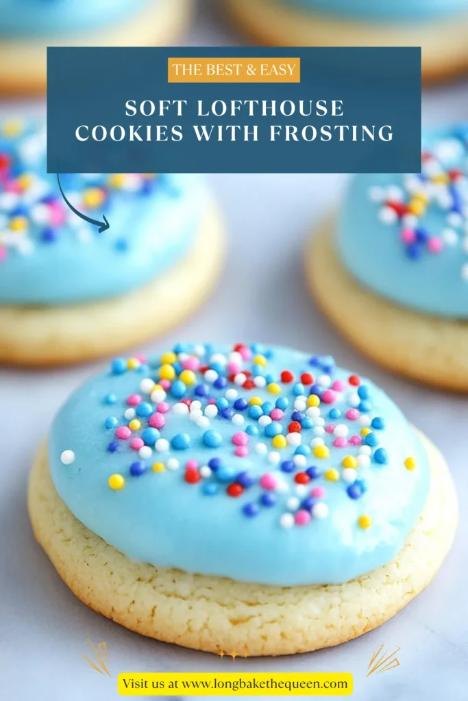 Soft Lofthouse Cookies with Frosting