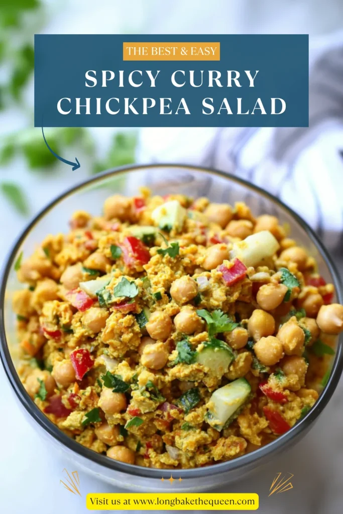 Spicy Curry Chickpea Salad