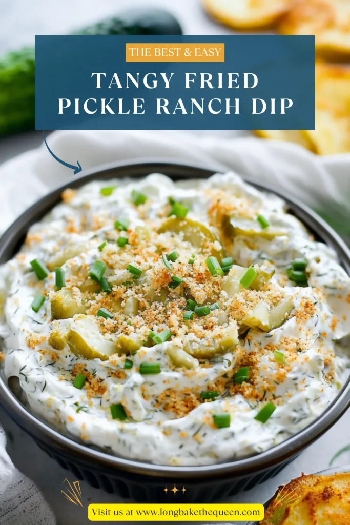 Tangy Fried Pickle Ranch Dip