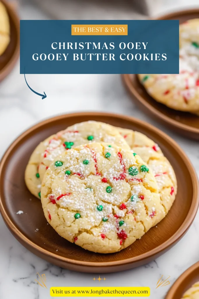 Christmas Ooey Gooey Butter Cookies