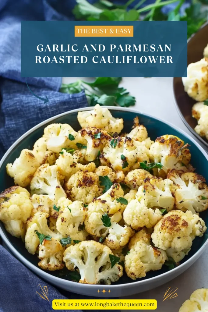 Garlic and Parmesan Roasted Cauliflower