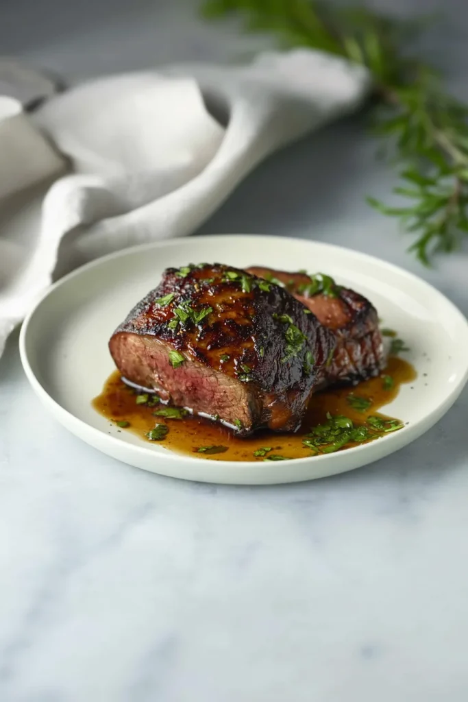 Final serving of lamb breast highlighting rich texture and seasoning