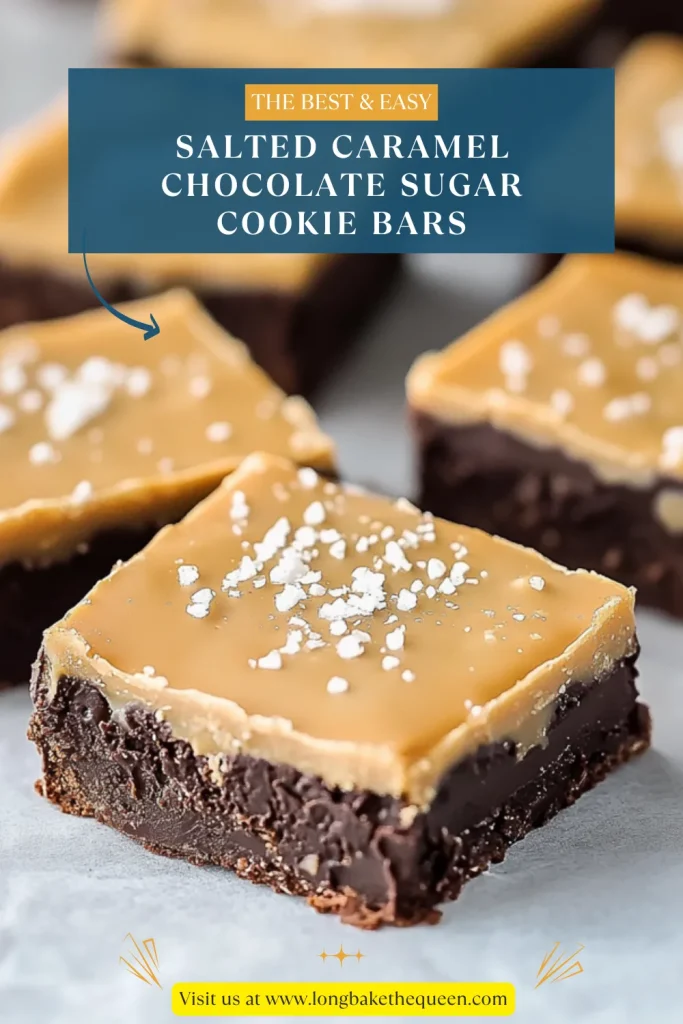 Salted Caramel Chocolate Sugar Cookie Bars