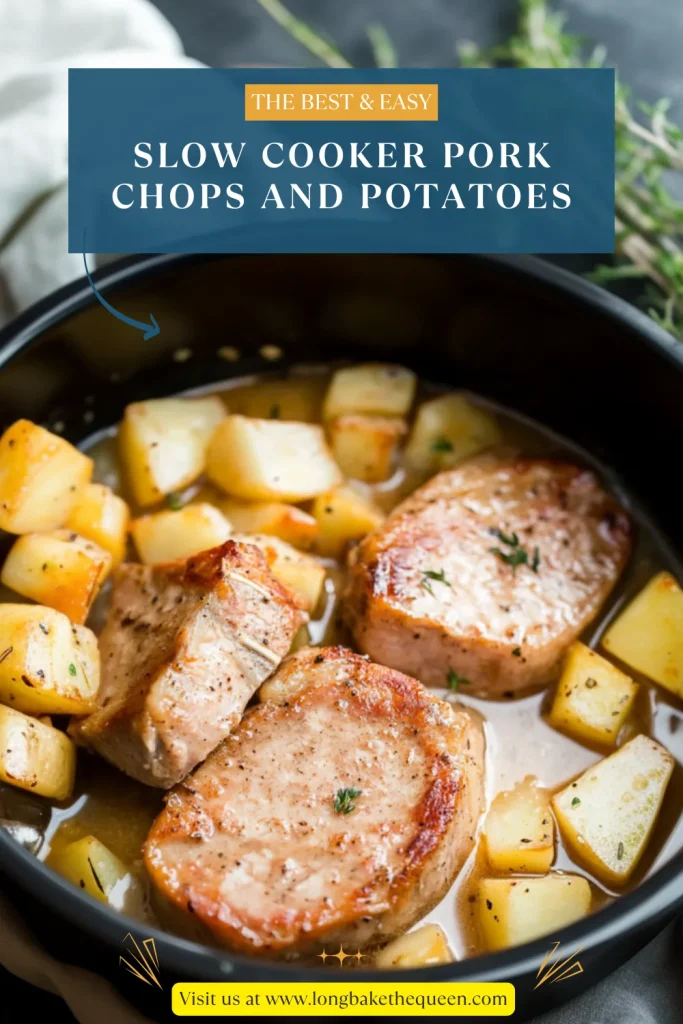 Slow Cooker Pork Chops and Potatoes